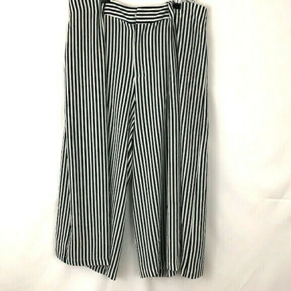 ☀️Morghy Art Stylist  Striped WideLeg Pants L